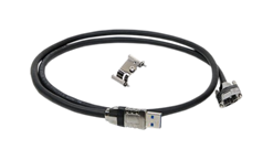 USB 3.1 Locking Cable (Cast Metal Connectors)